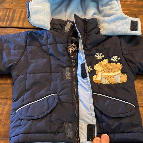 Climate Control Infant Blue Puffer Jacket Winter Size 6/9 Months - Picture 3 of 5